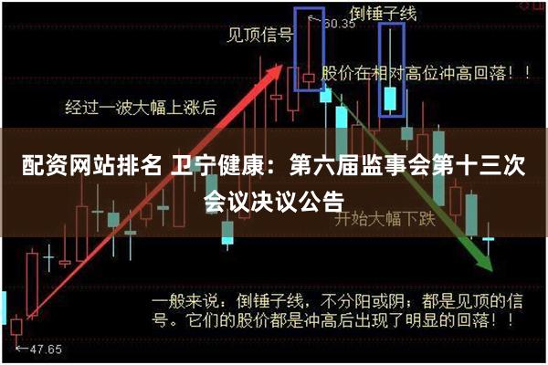 配资网站排名 卫宁健康：第六届监事会第十三次会议决议公告